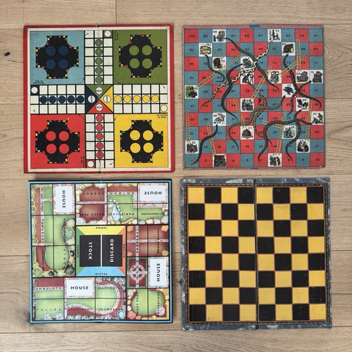 Vintage folding board - board, games
