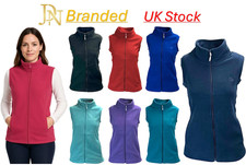 Ladies Fleece Gilet Womens Bodywarmer Waistcoat Vest Sleeveless JDN Branded NEW