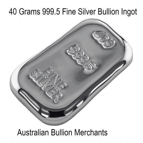 Silver ingot bar grams - 40,