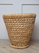 Vintage Woven Straw Waste