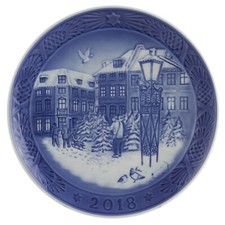 ROYAL COPENHAGEN PIATTO DI NATALE 2018 ORIGINALE CON SCATOLA PRIMA SCELTA