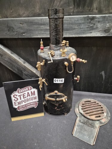 Large live steam boiler with - large,