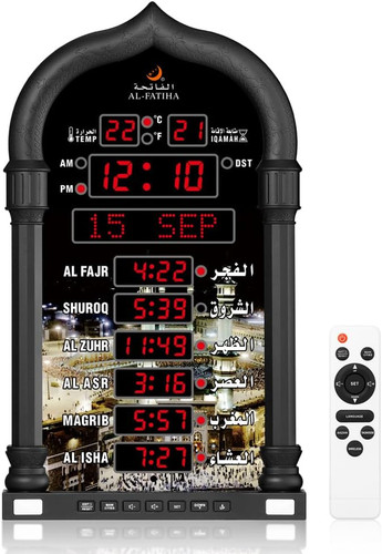 Azan clock led muslim prayer - azan,