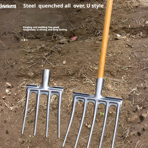 One piece four pronged steel - four-pronged,