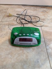 Timex Nature Sounds Translucent Green Digital Alarm Clock Radio Frutiger Aero