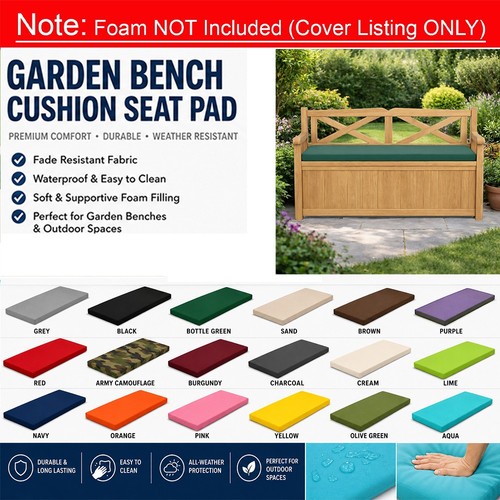 Waterproof bench cushion - waterproof, cover