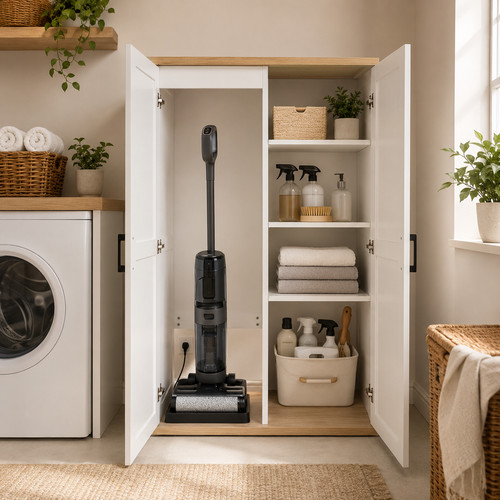 Tall wooden vacuum - 55.1",