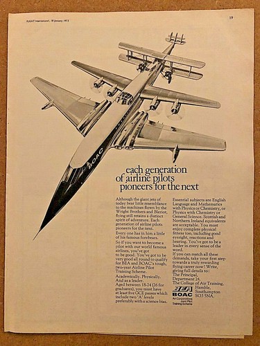 1972 aircraft advert bea - advert, boac