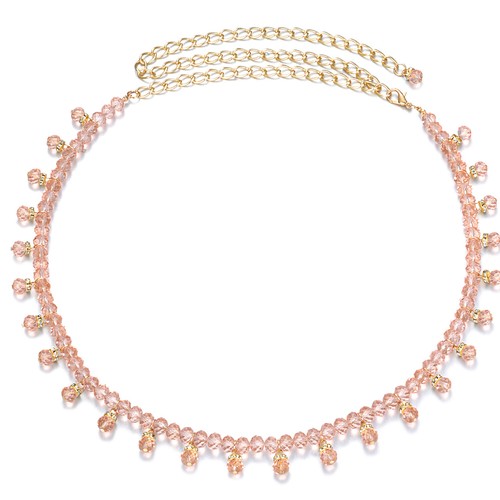 Diamante chain belt waist - diamante,