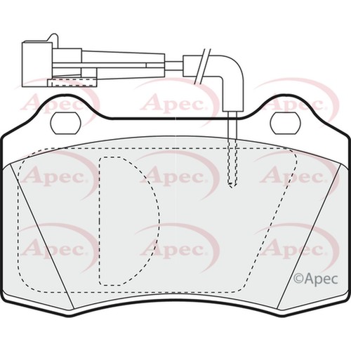 Brake pads set for - for, lancia
