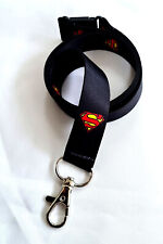 SUPERMAN 20mm neck strap lanyard for ID & keys. Made in UK. Free UK postage.