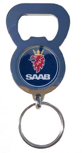 Saab blue logo beer drink - logo,
