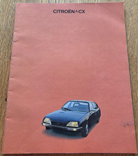 CITROEN CX car brochure from UK, 1976 / 1977. Rare sales catalogue / literature