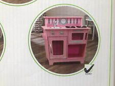 KidKraft Classic Kitchenette, Kids Wooden Kitchen Play set, Pink - New