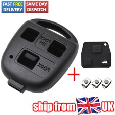 3 Button Key Fob Pad Switch Shell For Toyota Land Cruiser Corolla Yaris Avensis