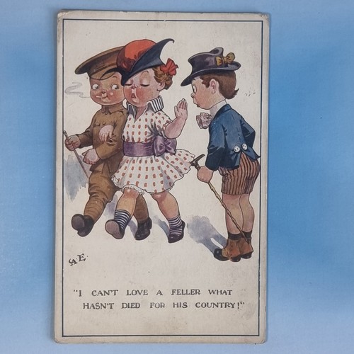 Ww1 comic postcard c1917 tommy - postcard,