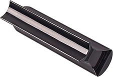 Alnicov Stainless Steel Guitar Slide Tone Bar for Dobro, Lap Black 