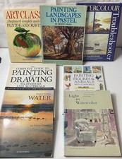 7 Painting/Drawing Art Books ,A Complete Guide, Incl Techniques Materials To Use
