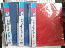 3 x A4 DISPLAY BOOK 20 POCKETS