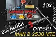10 x MAN D 2530 MTE BIG BLOCK DIESEL ENGINE VALVE SEAT CUTTER KIT CARBIDE TIPPED