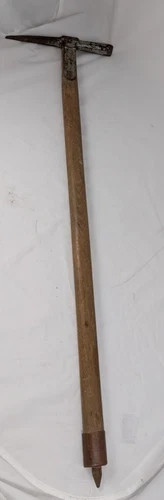 Wooden vintage ice axe - 83,