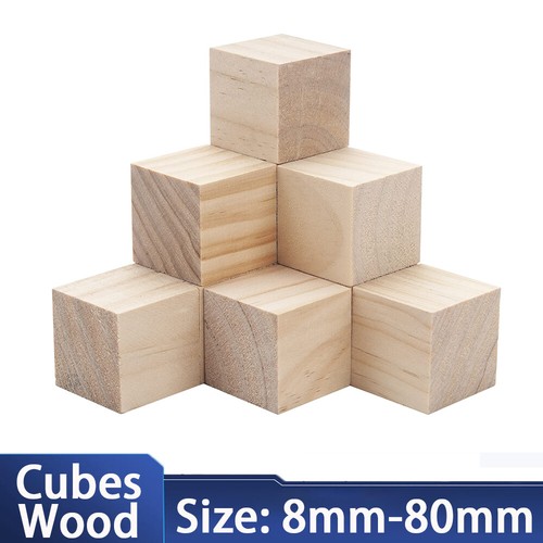 Natural wooden blocks cubes - wooden,