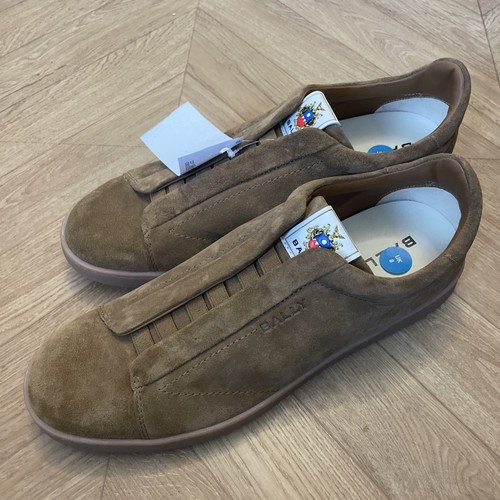 Bally new leather suede slip - new,