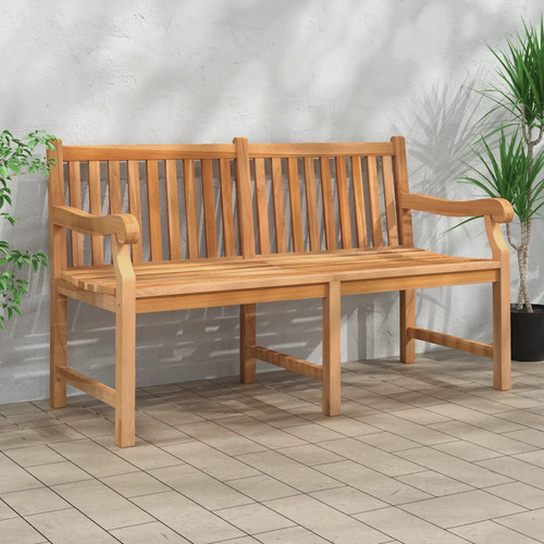Garden bench light brown solid - bench,