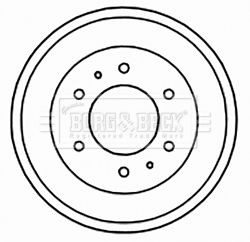 Borg beck bbr7155 brake - &,