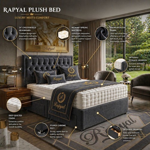Luxury divan bed set - bed,