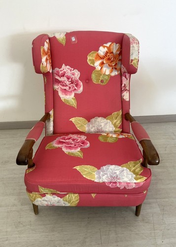 Earring armchair fabric - armchair,
