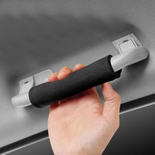 2pcs Car Grab Handle Cover Black Suede Handle Protector Car Interior Accessories