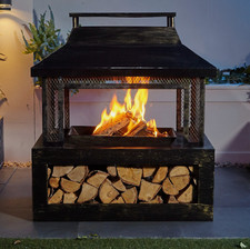 Gardenline Steel Outdoor Log