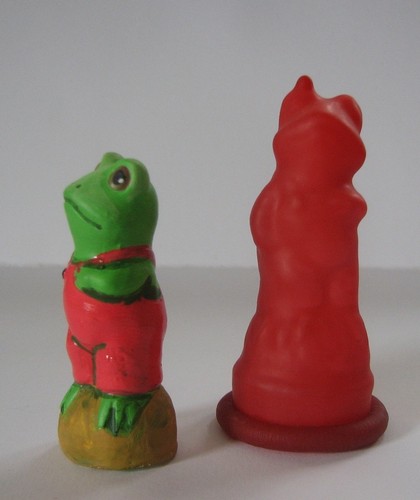 Z7044 funny frog - funny, rubber