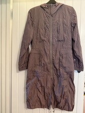 Creenstone Coat Crinkle Texture Size 42 Golden Beige / Pale Khaki Grey