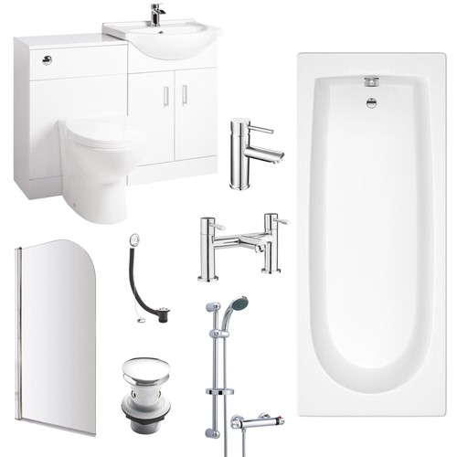 Shower bathroom suite - shower,