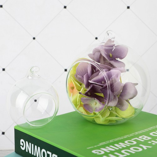 8cm glass hanging ball vase - 8cm,