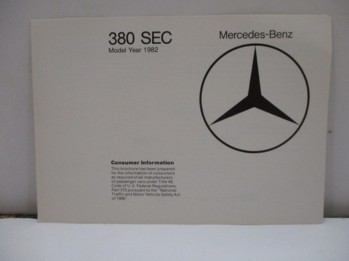 1982 mercedes benz - mercedes-benz, 380sec