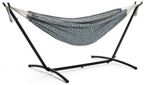 Boho hammock with metal stand - boho,