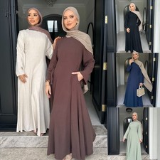 Dubai Abaya Women Muslim Maxi Dress Bandage Robe Ramadan Islam Party Gown Kaftan