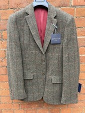 Gurteen Mens Herringbone Green Tweed colour Jacket Many Sizes  - BNWT