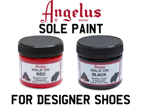 Angelus walk red paint - on,