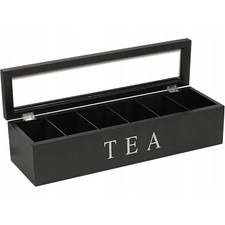 Black Wooden Tea Box | 6