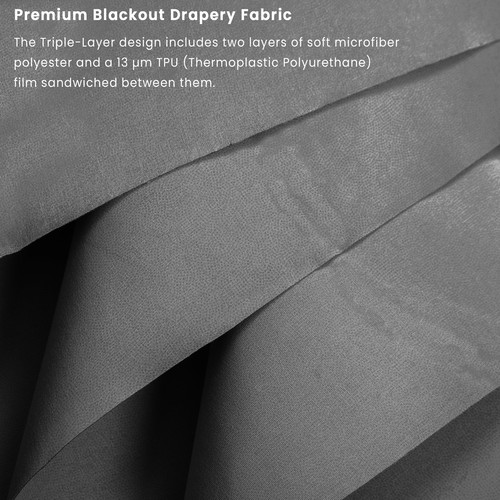 Blackout drapery lining - 99.9%,