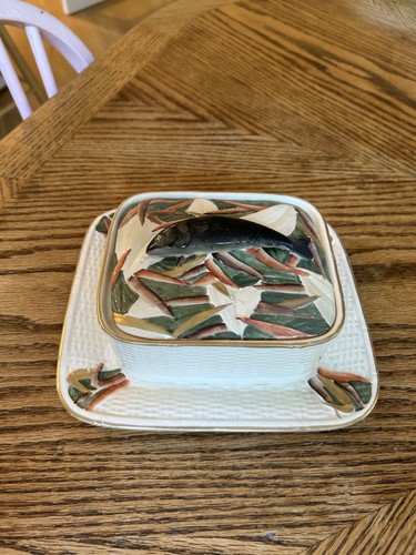 Antique sardine dish - antique,