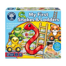 Orchard Toys My First Snakes & Ladders Game for Kids - Large Toddler Games w/Gia