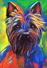 Cairn Terrier Art Print, Dog