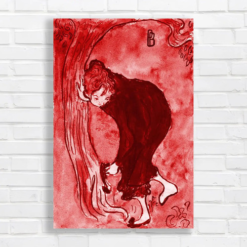 Whimsical vintage angel red - whimsical,