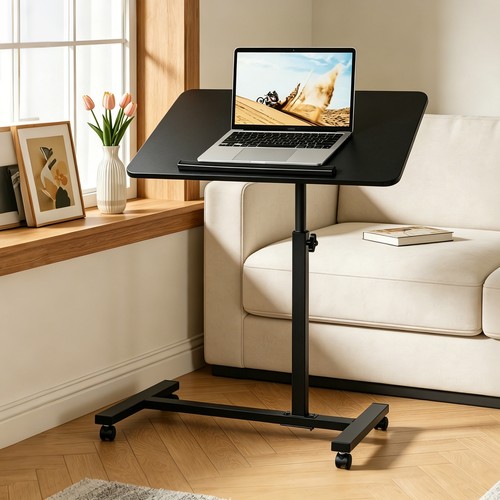 Rolling end table overbed - end,