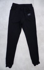 Dolce & Gabbana D&G Boys Joggers Sweatpants Age 11-12 Yrs Black Logo Plaque